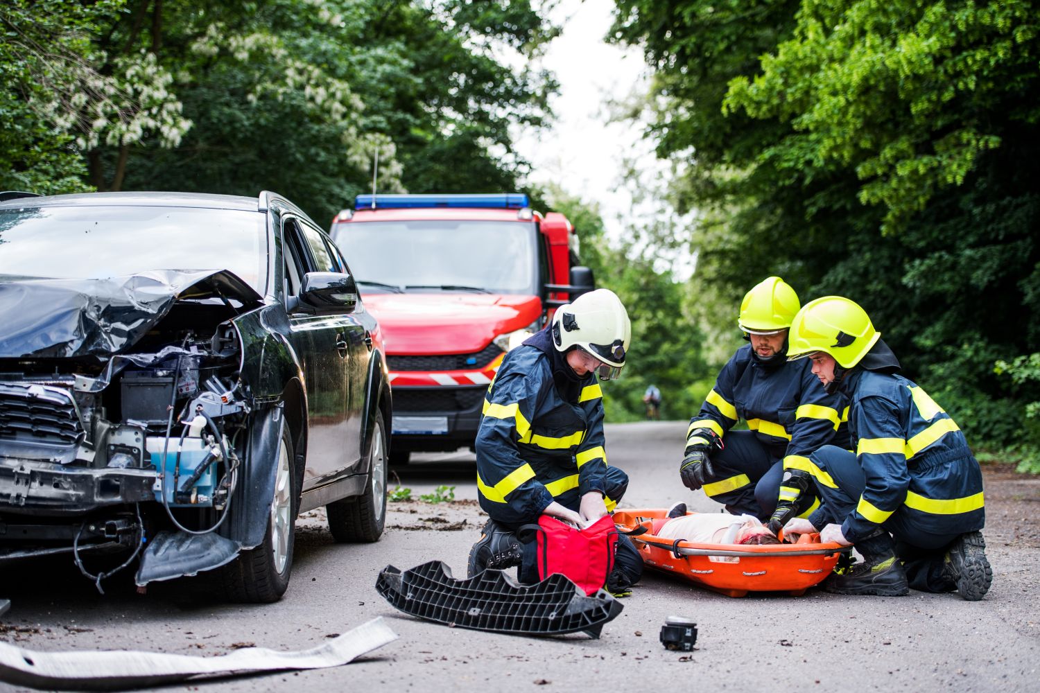 Firefighters help woman after Catastrophic Injuries in Kansas City